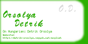 orsolya detrik business card